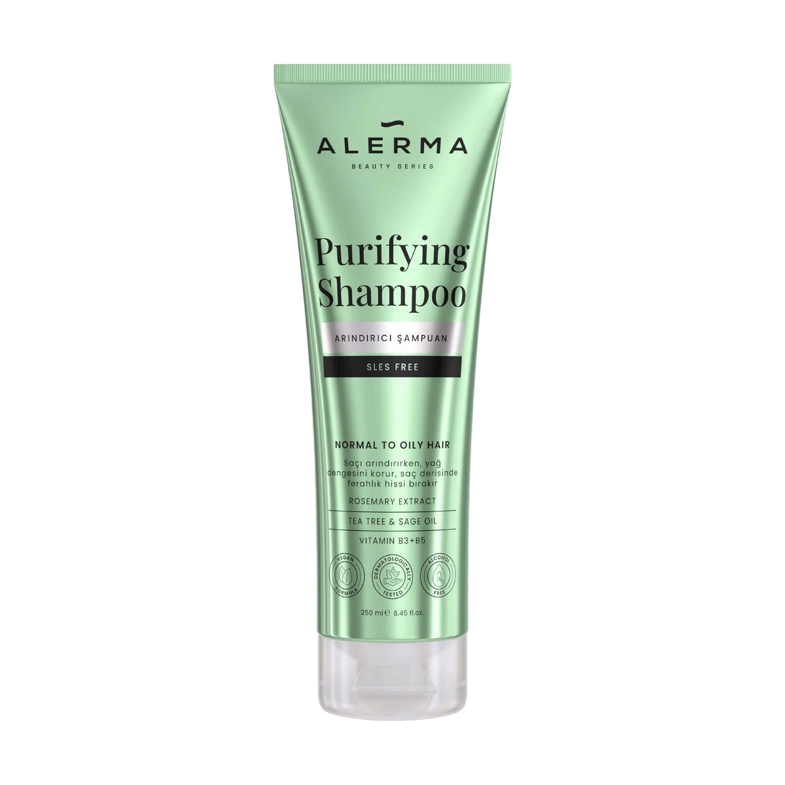 Очищувальний шампунь Alerma Purifying Shampoo для нормального та жирного волосся, 250 мл