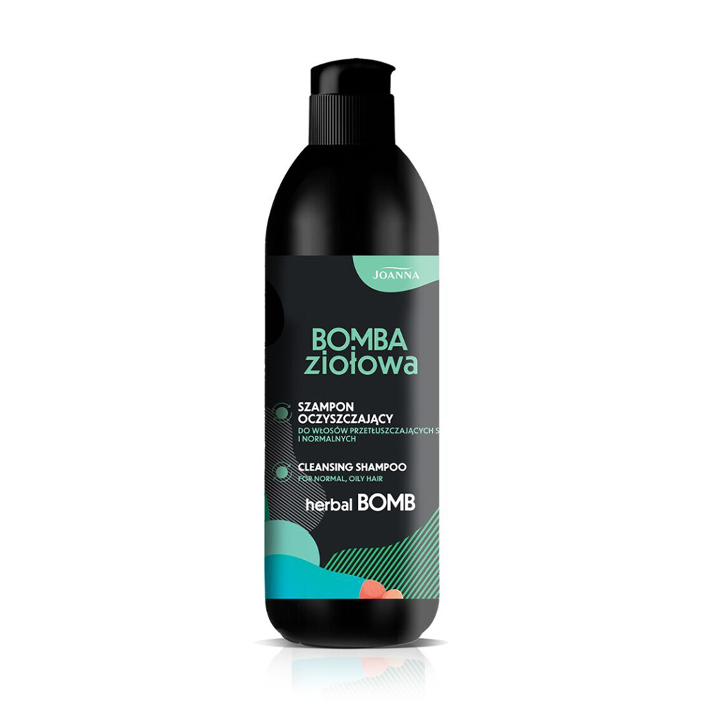Очищувальний шампунь Joanna Herbal Bomb Cleansing Shampoo для нормального та жирного волосся, 500 мл